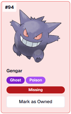 gengar red